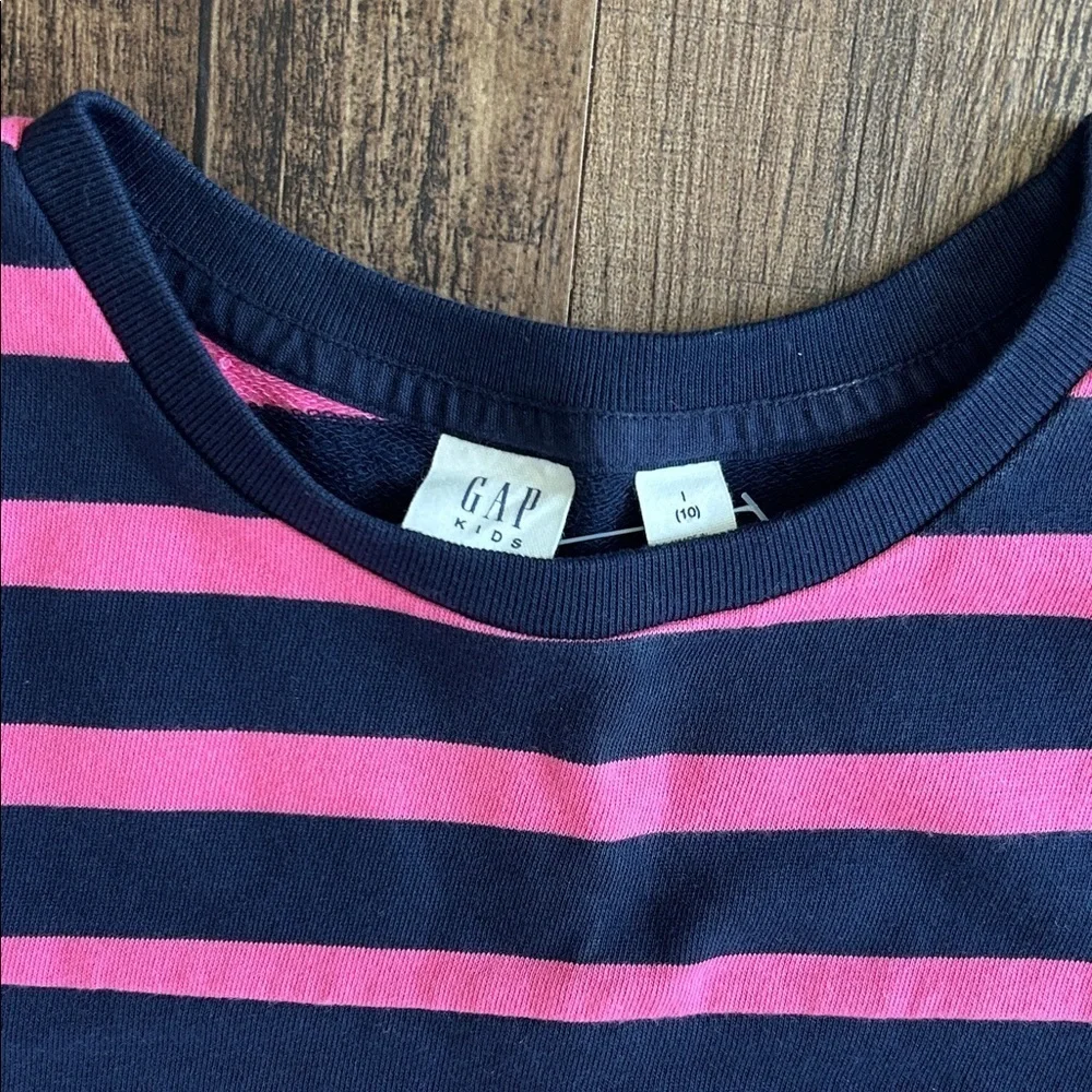 Striped Pink and Blue Kids jersey Dress